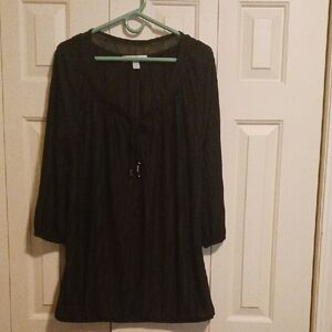 French Laundry Black Blouse